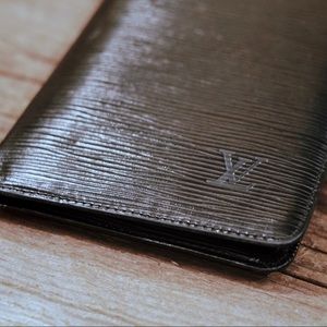 Louis Vuitton Epi Noir Long Wallet - Black - Rare